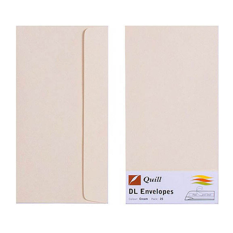 Enveloppe Quill 25pk 80gsm (DL)