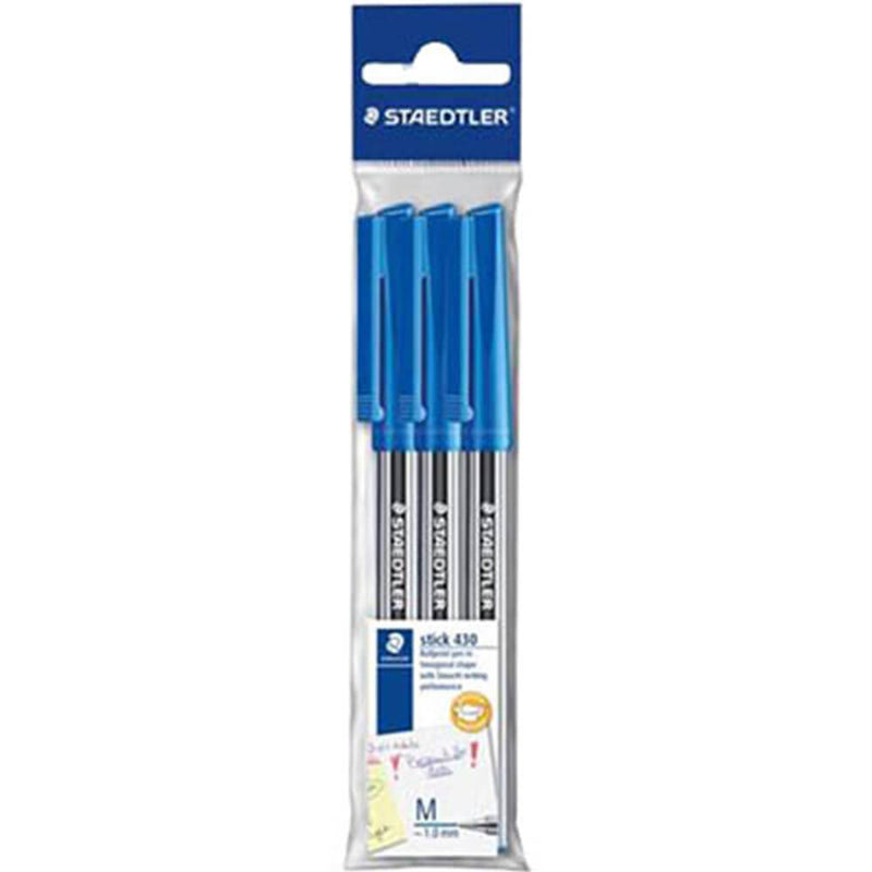 Stylo à bille Staedtler Stick 3pk