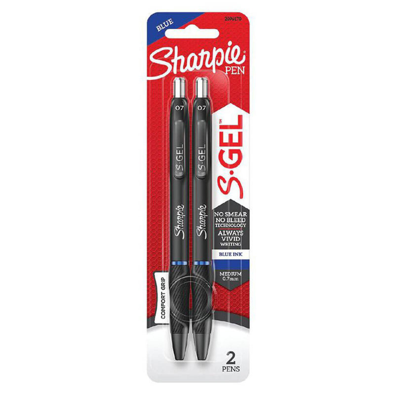 Sharpie S-GEL Retractable Pen Medium 0,7 mm (2 Stück)