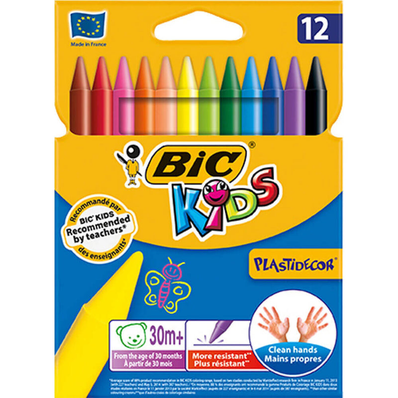 BiC Kids Plastidecor Buntstifte (12 Stück)