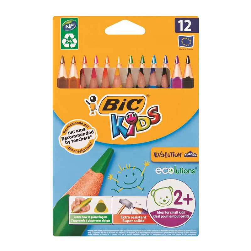 BiC Kids Evolution Buntstifte (12 Stück)