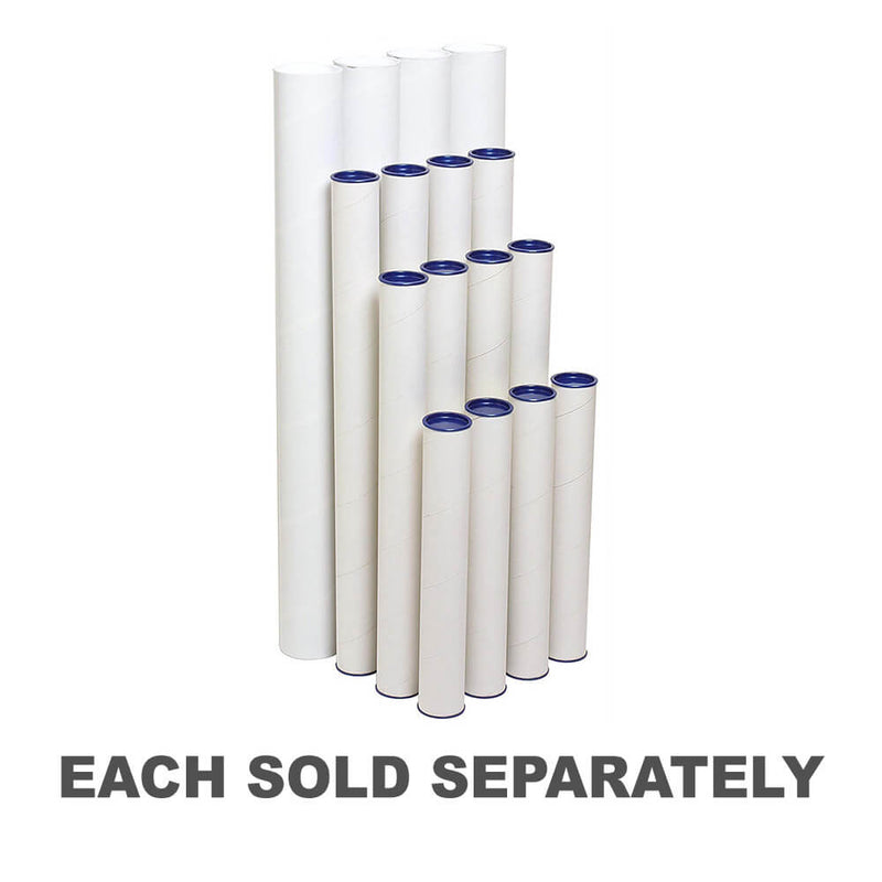 Marbig Mailing Tube 4pk (White)