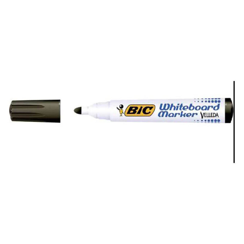  Bic Whiteboard-Marker mit runder Spitze (Box mit 12 Stück)