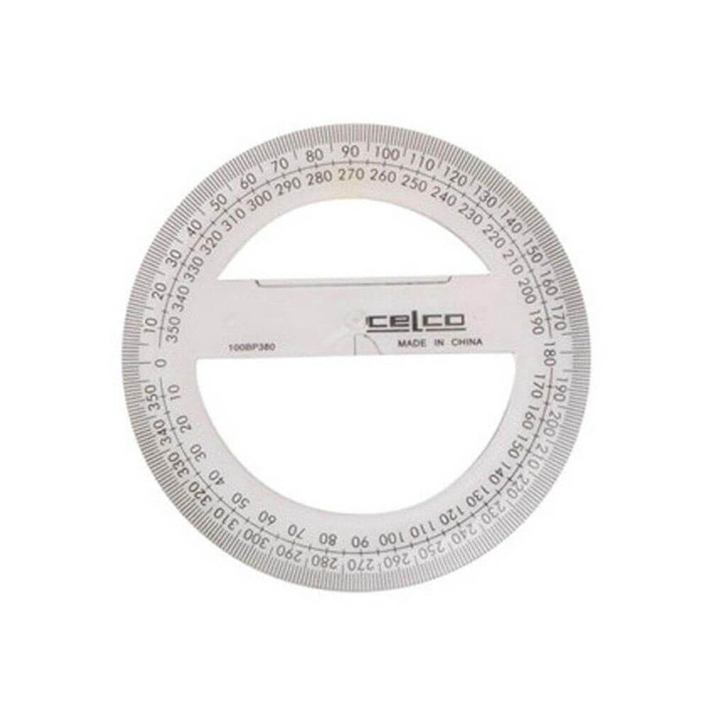 Celco 360 gradi Full Circle protrattore 10 cm (Clear)